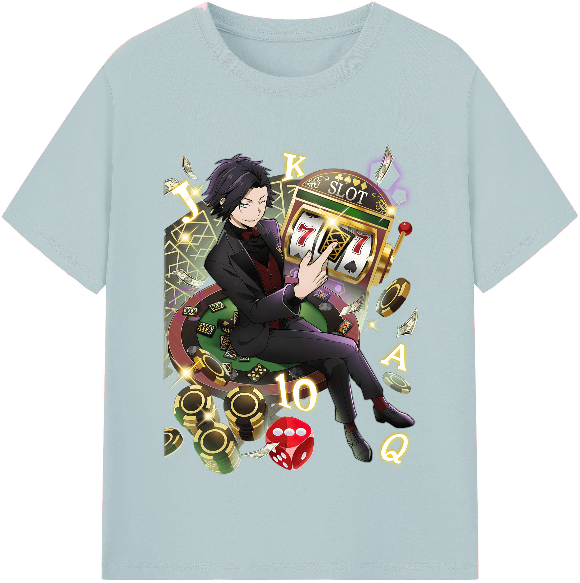 （画像用） 文豪ストレイドッグス Bungo Stray Dogs 綿100％半袖Tシャツ（フロントプリント）